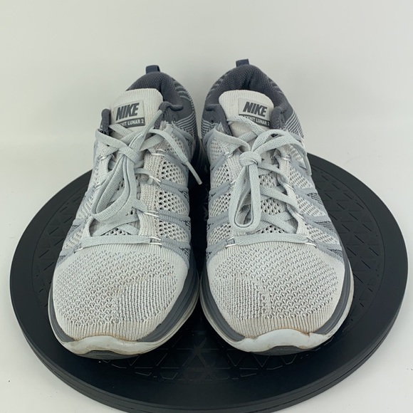 Nike Flyknit Lunar 2 Gray/White Running Shoes 620658-011 Women's Size 8.5 - Picture 3 of 13